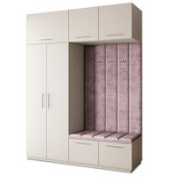 GARDEROBENSCHRANK REMA 180/240/60 cm Modern Garderobe-Set Kaschmir - Kaschmir/Lila, Holzwerkstoff (180/240/60cm) - MASSENO
