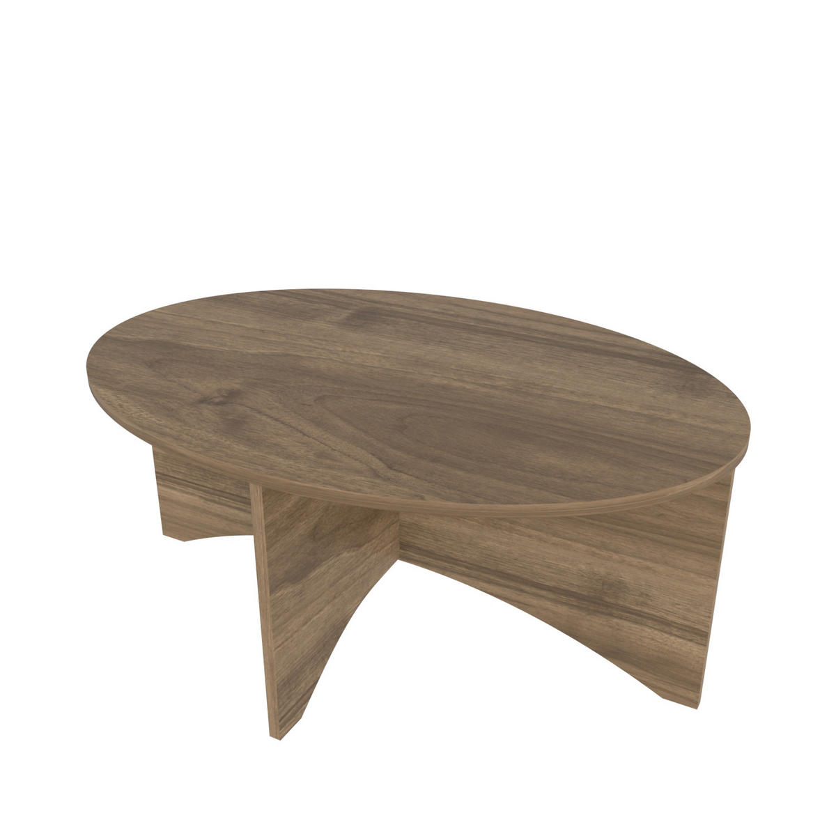 COUCHTISCH Solo Nussbaum - Braun, Holzwerkstoff (100/70/42cm) - Decorotika