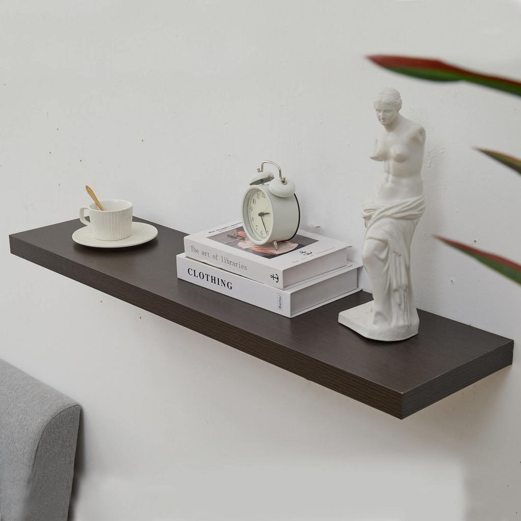 Thumbnail - Mobili Rebecca Hängeregale, Wenge, Holzwerkstoff, 4x100x4 cm, Wohnzimmer, Regale, Wandregale