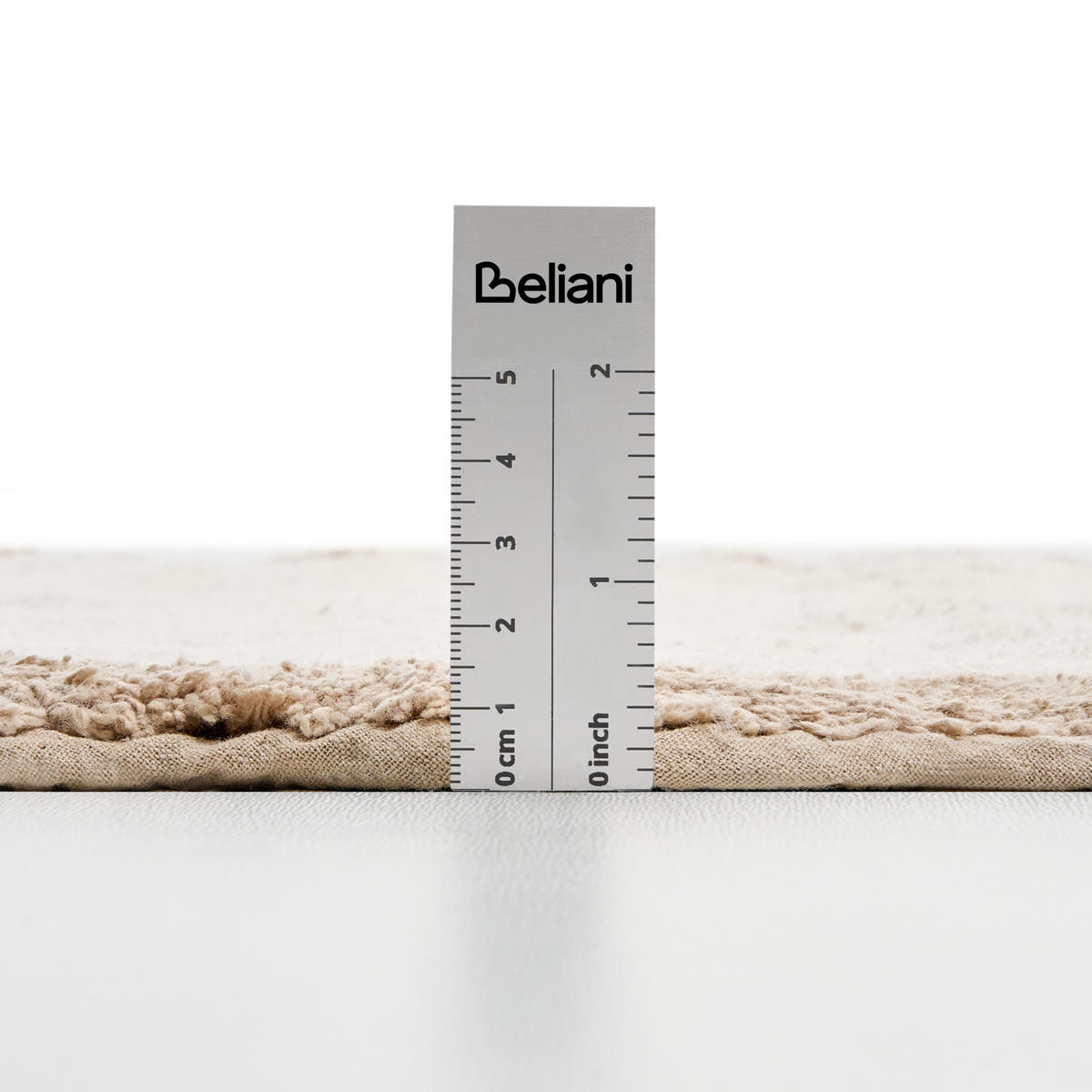 KOUPELNOVÁ PŘEDLOŽKA Hnědá/Béžová 60/90 cm Bavlna Nangal - hnědá/béžová, textil (60/90cm) - Beliani