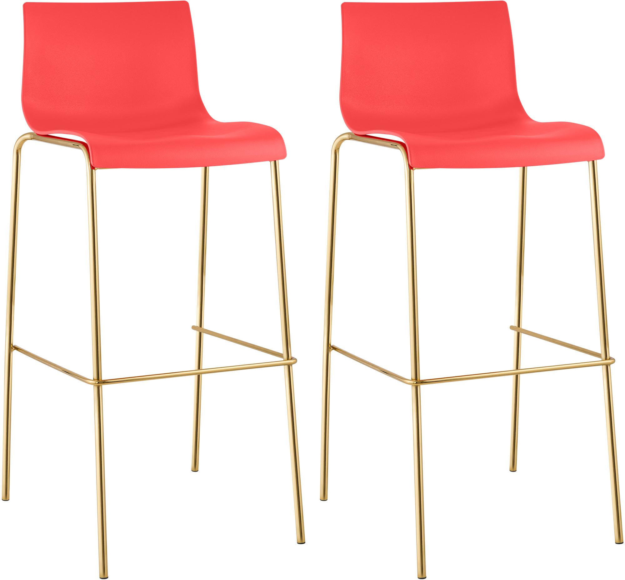 Deluke Barhocker Rot 43x100x48 cm