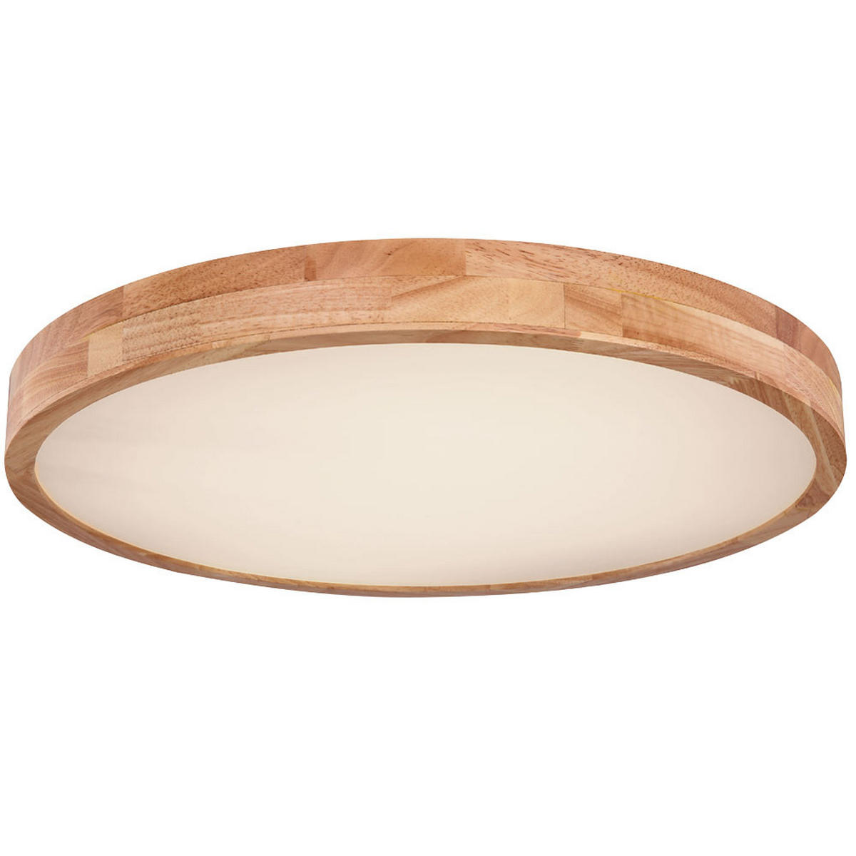 LED DECKENLEUCHTE Holzoptik Braun - Braun, Kunststoff (60/60/10.5cm) - Globo Lighting