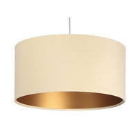 HÄNGELEUCHTE Gold 50/25 cm - Beige/Goldfarben, Kunststoff (50/0.8/25cm) - ONZENO