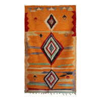 BERBERTEPPICH aus Marokko aus reiner Wolle 300x 400 cm - Orange, Naturmaterialien (300/400cm) - AFK Living