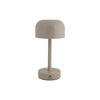 TISCHLAMPE James LED 12.5/12.5/24.5 cm - Grau, Metall (12.5/12.5/24.5cm) - Leitmotiv