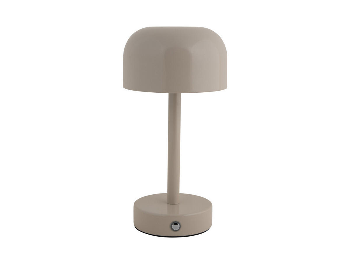 TISCHLAMPE James LED 12.5/12.5/24.5 cm - Grau, Metall (12.5/12.5/24.5cm) - Leitmotiv