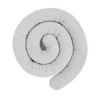 BETTUMRANDUNGSSCHUTZ Bettschlange aus Teddystoff, 300 cm, Creme-Weiß - Weiß, Textil - MeowBaby