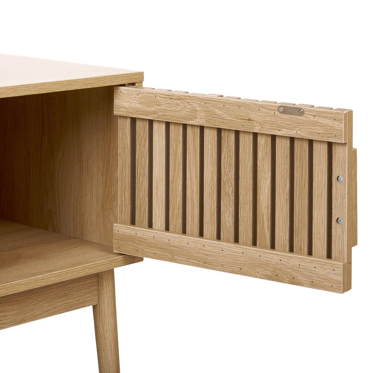 TV STOLEK Světle hnědý Lynwood - hnědá, kompozitní dřevo (117/48/40cm) - Beliani