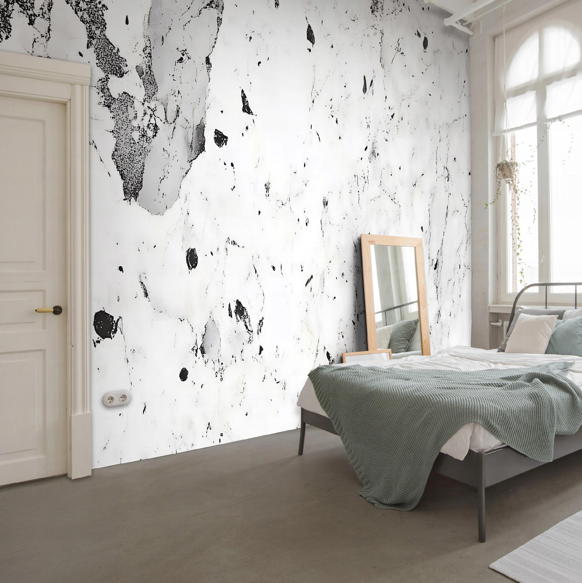 FOTOTAPETE Marmor Grau Vlies Tapete Wohnzimmer Schlafzimmer 200x140 - Grau, Papier (200/140cm) - Wallarena