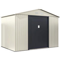 METALL-GARTENHAUS - "Nebraska" - 5.30 M² - Beige/Anthrazitgrau - Beige, Metall (277/202/191cm) - Habitat Garten