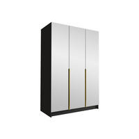 KLEIDERSCHRANK Calia III - Goldfarben, Holzwerkstoff/Metall (150/215/58cm) - MIRJAN24
