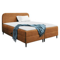 BOXBETT Box Best 1 - Schwarz/Bronzefarben, Holz/Holzwerkstoff (120/200cm) - MIRJAN24