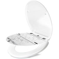 DOMUSPA Toilettensitz Oval mit Quick-Release Funktion - Weiß, Kunststoff (45/5.5/37.6cm) - DomuSPA