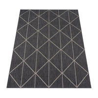 OUTDOORTEPPICH 60/100 cm Modena 221 - Anthrazit, Kunststoff (60/100cm) - Paco Home