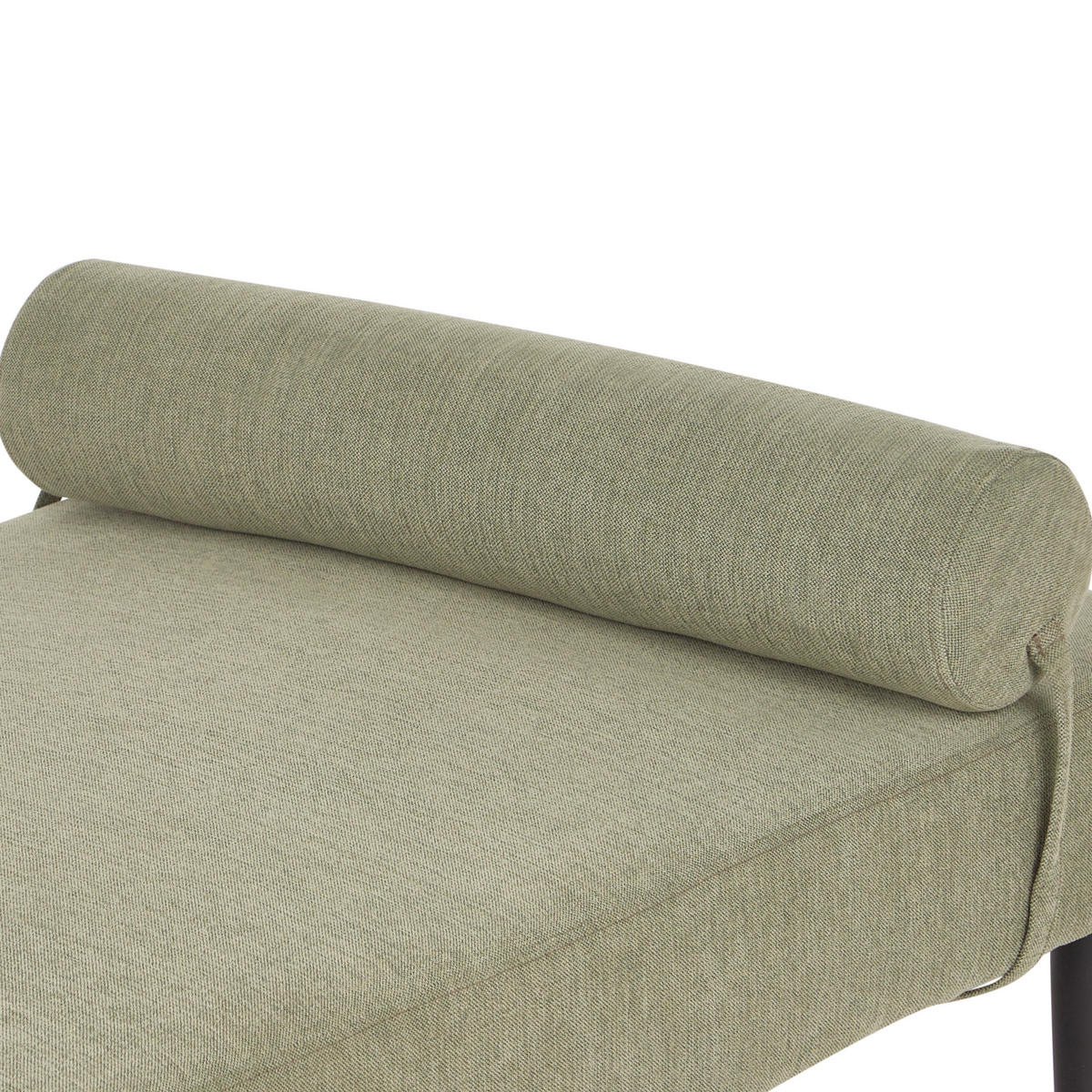 ČALOUNĚNÉ LEHÁTKO CHAISE LONGUE Látka Zelené Mauriac - zelená barva, textil (74/40/180cm) - Beliani