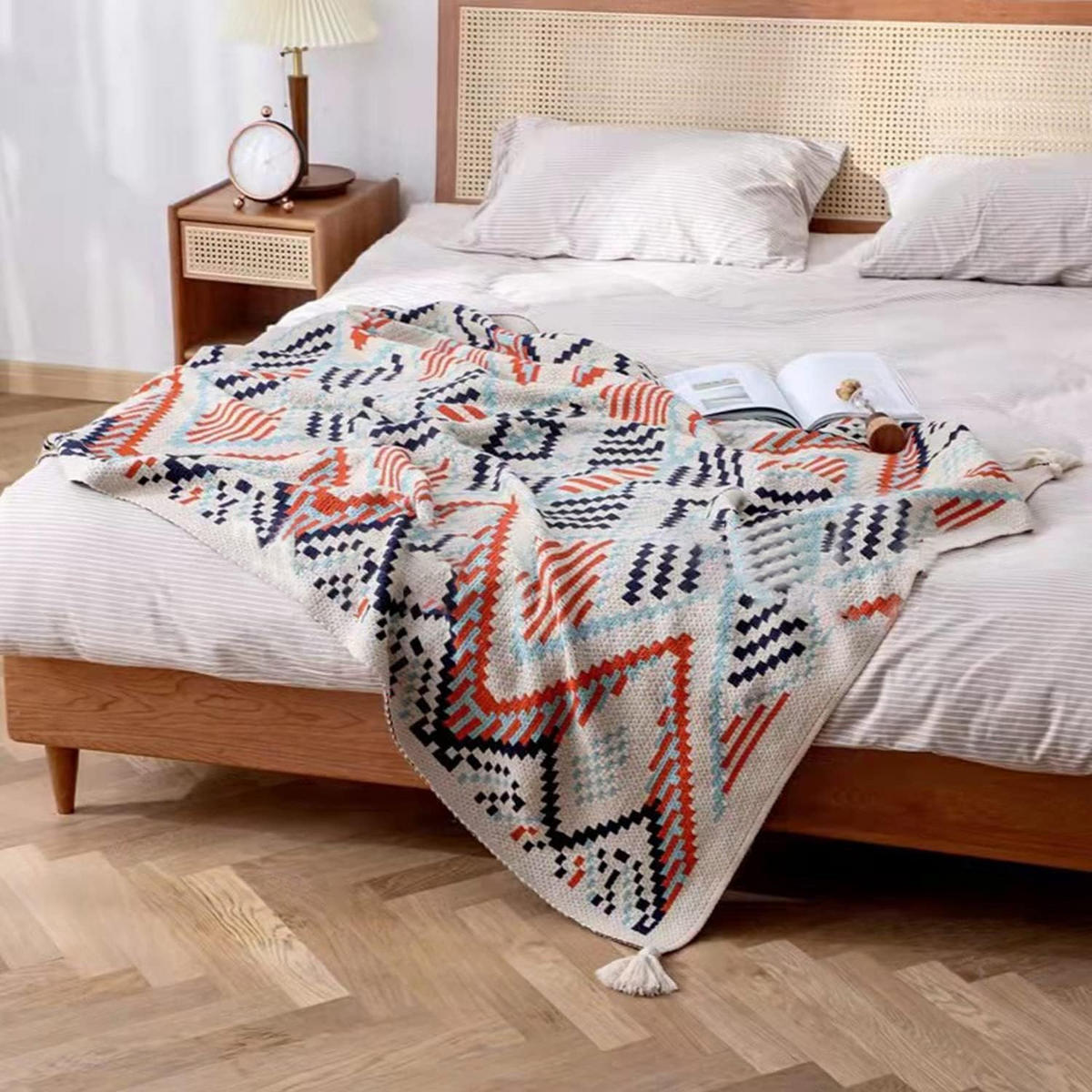 STRICKDECKE – 130 x 160 cm – Beige - Beige, Textil (80/120cm)