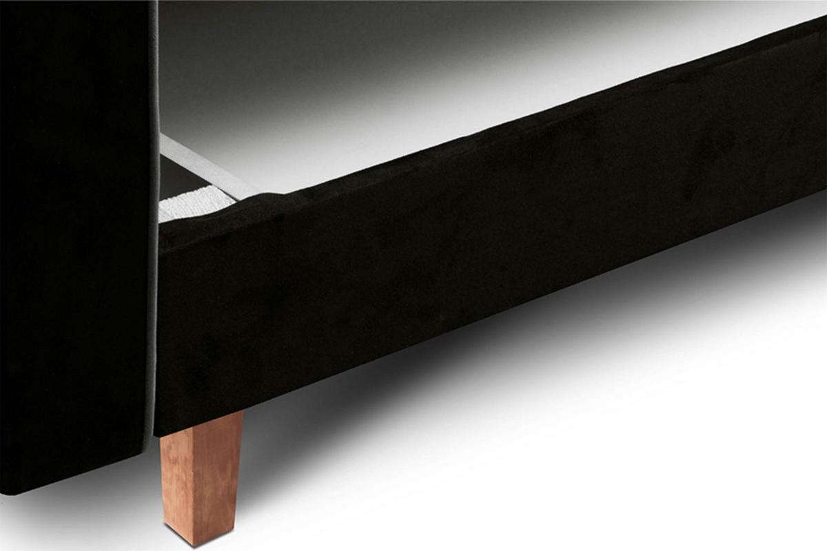 3-SITZER-SCHLAFSOFA DOZER Velours, schwarz/grau - Schwarz/Grau, Textil (197/94/93cm) - KONSIMO®