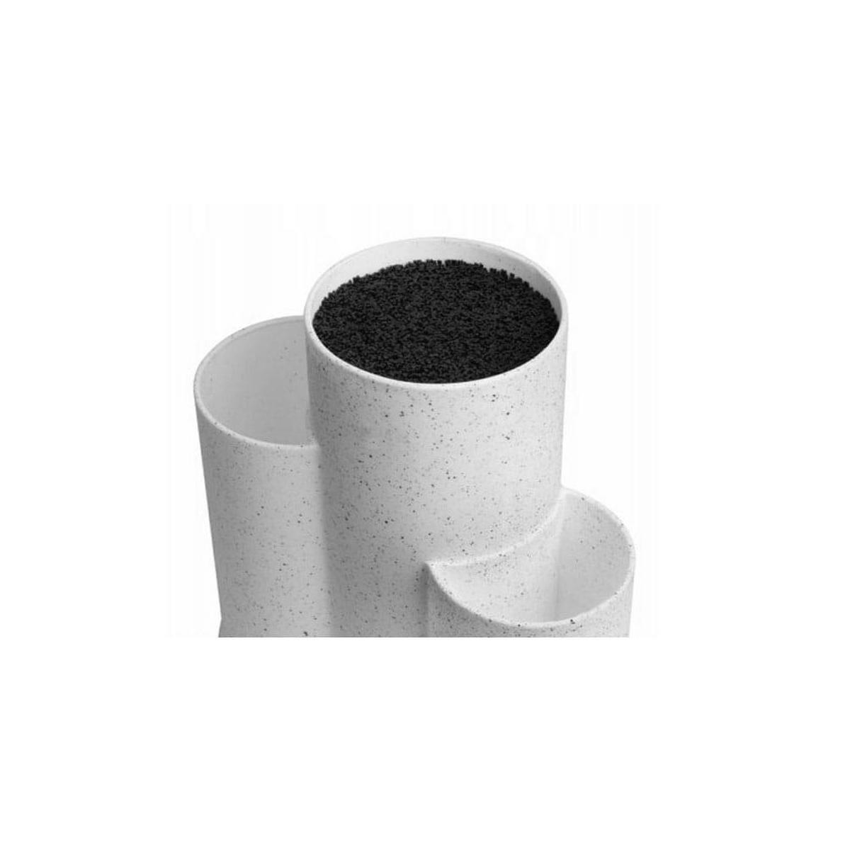 MESSERBLOCK Silber 22/10/22 cm KH1585 - Silberfarben, Kunststoff (10/22/22cm) - Kinghoff 