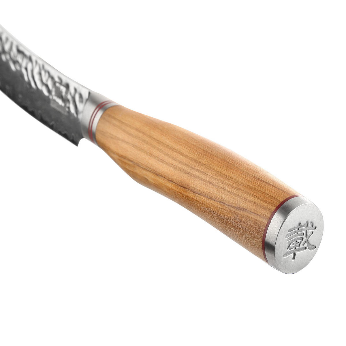 4ER STEAKMESSER-SET 12 cm - Braun, Holz/Metall - Zayiko