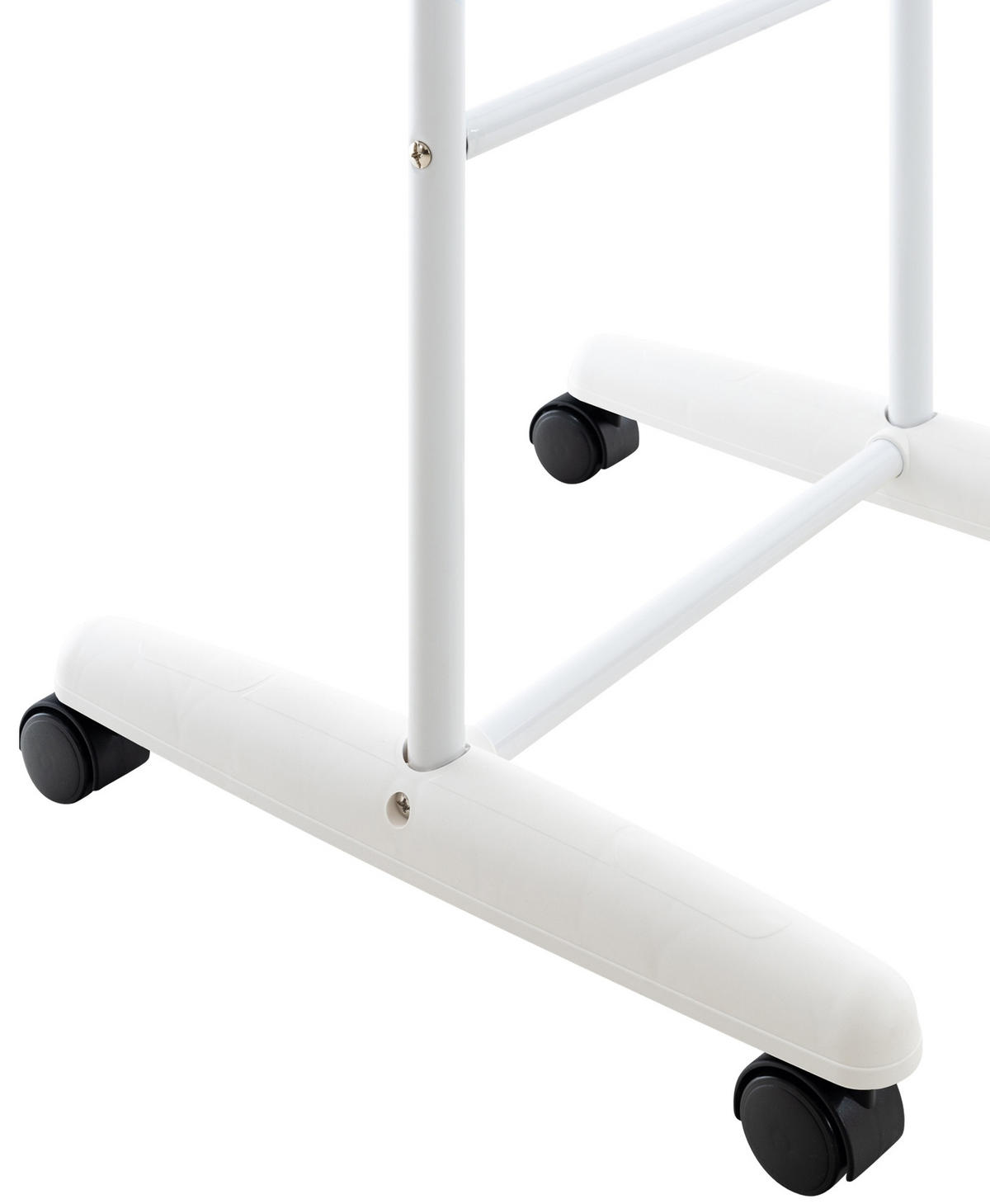 STANDSPIEGEL Milano Metall Weiß Mobiler Ganzkörperspiegel - Weiß, Metall (40/155/42cm) - DELUKE