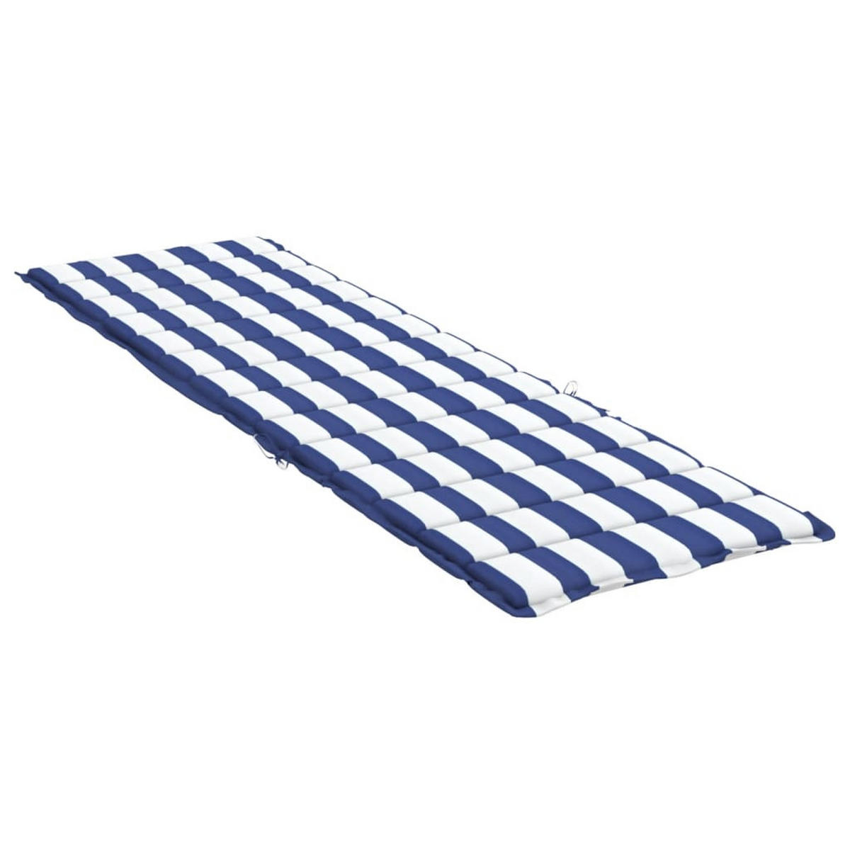 SONNENLIEGEN-AUFLAGE Blau&Weiss Gestreift Oxford-Gewebe - Blau, Textil (70/4/200cm) - vidaXL