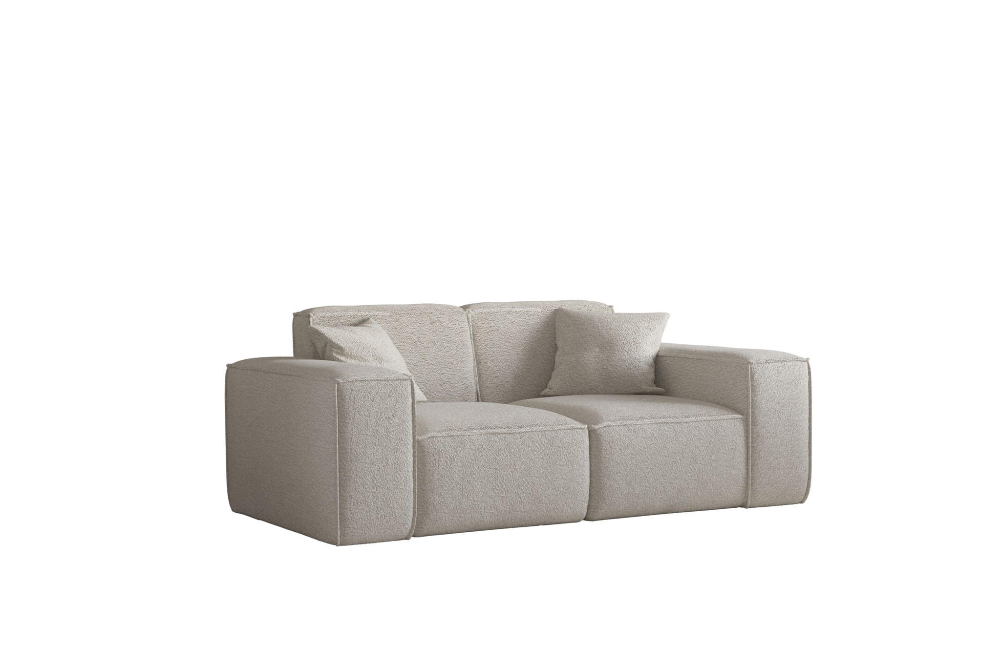 SOFA Celes Premium 2-sitzer Ascot Bukla - Beige, Holzwerkstoff/Textil (186/73/88cm) - Fun Möbel