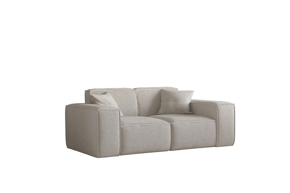 SOFA Celes Premium 2-sitzer Ascot Bukla - Beige, Holzwerkstoff/Textil (186/73/88cm) - Fun Möbel