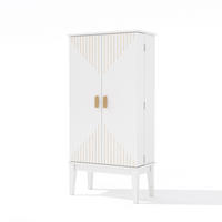 HIGHBOARD DE-38665 120/59/30 cm 5 Regalfächer und Türablage Weiß - Weiß, Holzwerkstoff (59/120/30cm) - ComfortXL