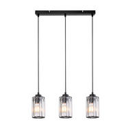 PENDELLEUCHTE Marr 40/5/140 cm - Schwarz, Metall (5/40/140cm) - Nettlife