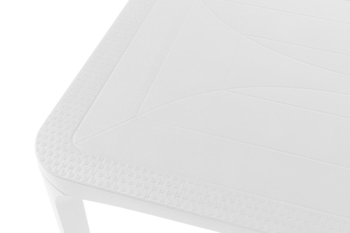 GARTENTISCH LEOPSI, Weiß - Weiß, Kunststoff (80/120/72cm) - KONSIMO®