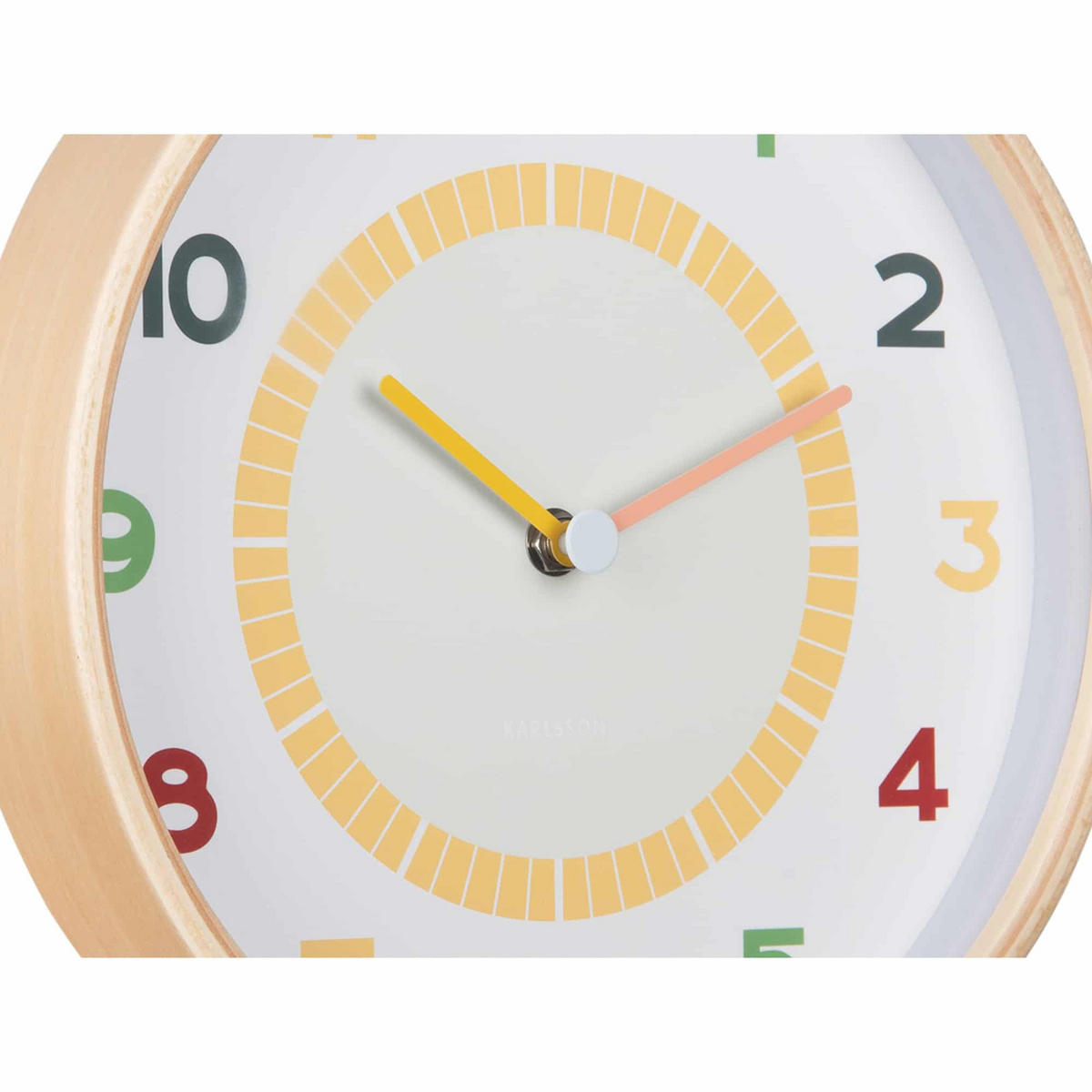 WANDUHR Chico Ø25 cm - Multicolor, Holz (25/25/4.5cm) - Karlsson