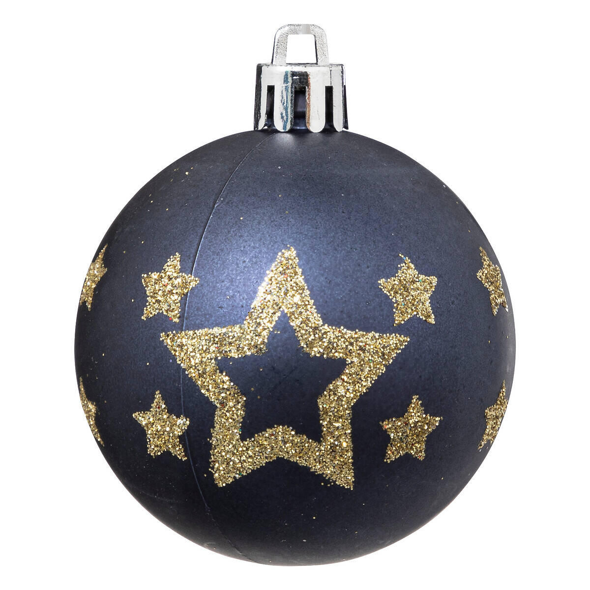 WEIHNACHTSKUGELN Glitzer-Muster Ø 6 cm - Blau, Kunststoff (6/7.2/6cm) - Atmosphera Createur d´interieur