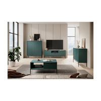 WOHNZIMMER Set 4-tlg. – NOVA – Grün - Grün, Holzwerkstoff (104/46/68cm) - hi-markt