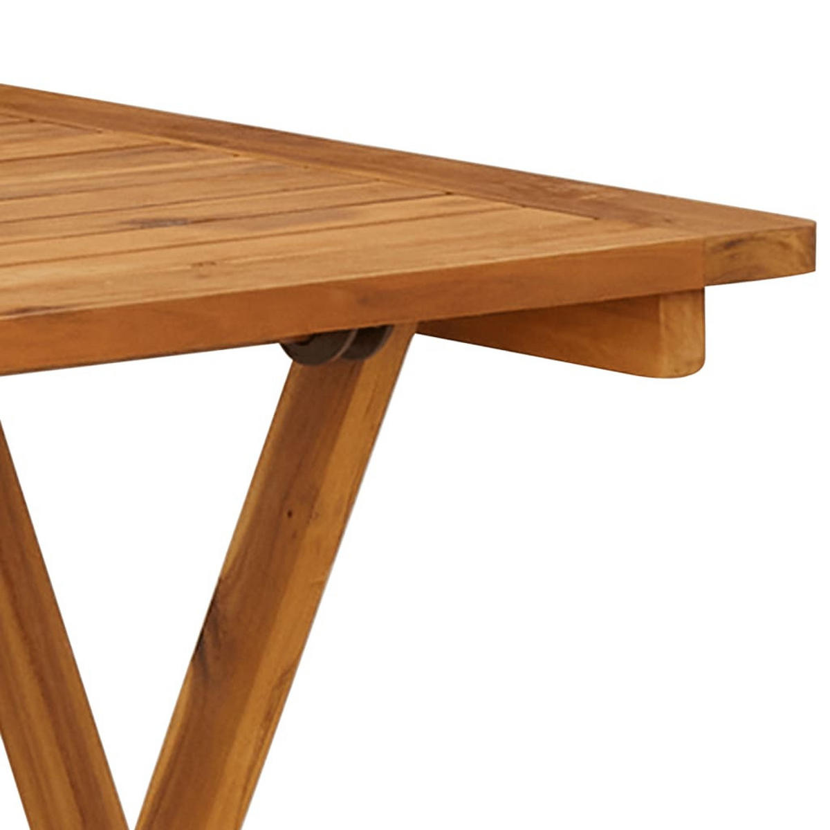 GARTEN-ESSGRUPPE 3-teilig Klappbar Massivholz Akazie - Braun, Holz - vidaXL