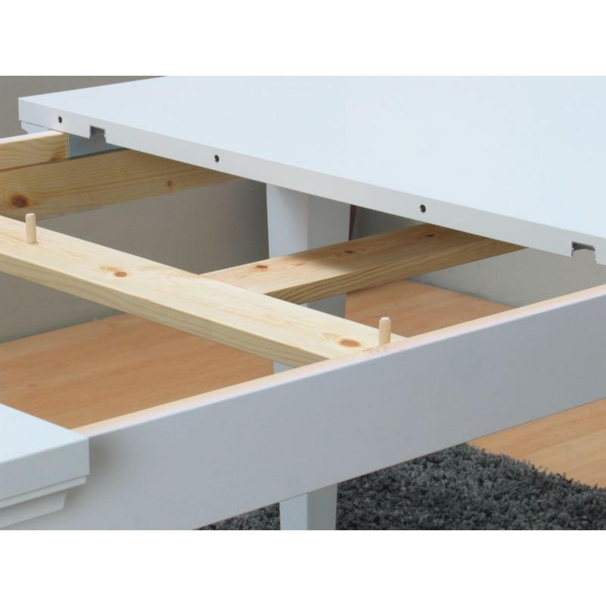 ESSTISCH Venedig Weiß 180/95/76 cm - Weiß, Holzwerkstoff (95/180/76cm) - ebuy24
