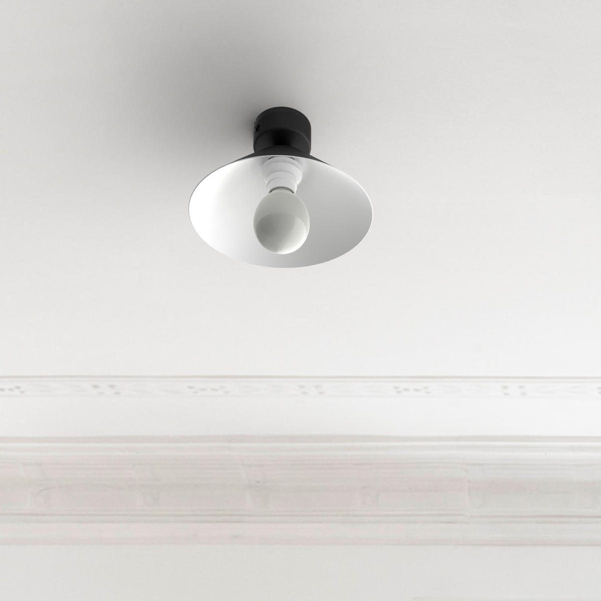 DECKENLEUCHTE - Schwarz, Metall (25/25/15cm) - Lumicom