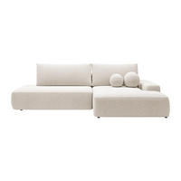 SCHLAFSOFA - 5 Personen - Stoff - Cremefarben - - Creme, Textil (276/87/164cm) - Vente-Unique