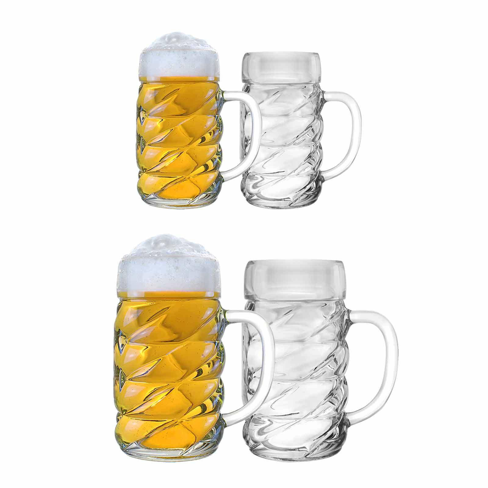 BIERKRÜGE Diamond transparent 4er Set - Transparent, Glas (0.001L) - Stölzle Lausitz