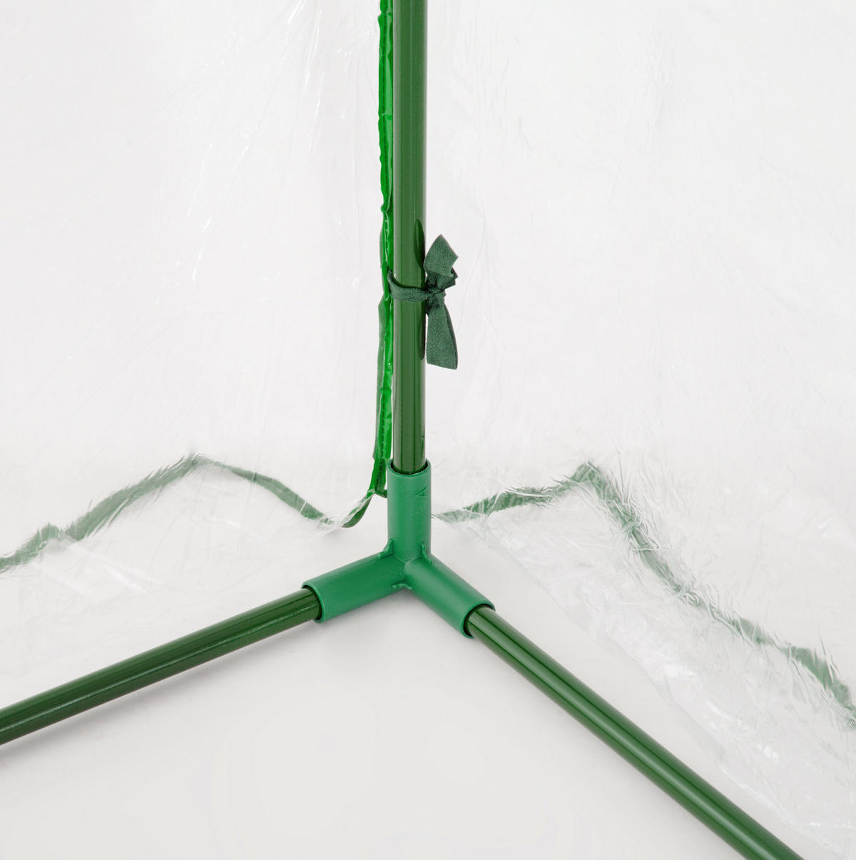 GEWÄCHSHAUS 200/80/100 cm Grün aus Kunststoff mit aufrollbarer Tür - Grün, Kunststoff (100/80/200cm) - OKMYHOME