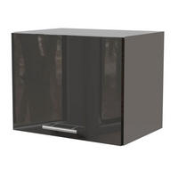 KLAPPHÄNGESCHRANK Essen W4B/45 Graphit Hochglanz / Grau Matt 45 / 32,5 / 36cm - Graphitfarben/Grau, Holz/Holzwerkstoff (45/36/32.5cm) - Feldmann-Wohnen