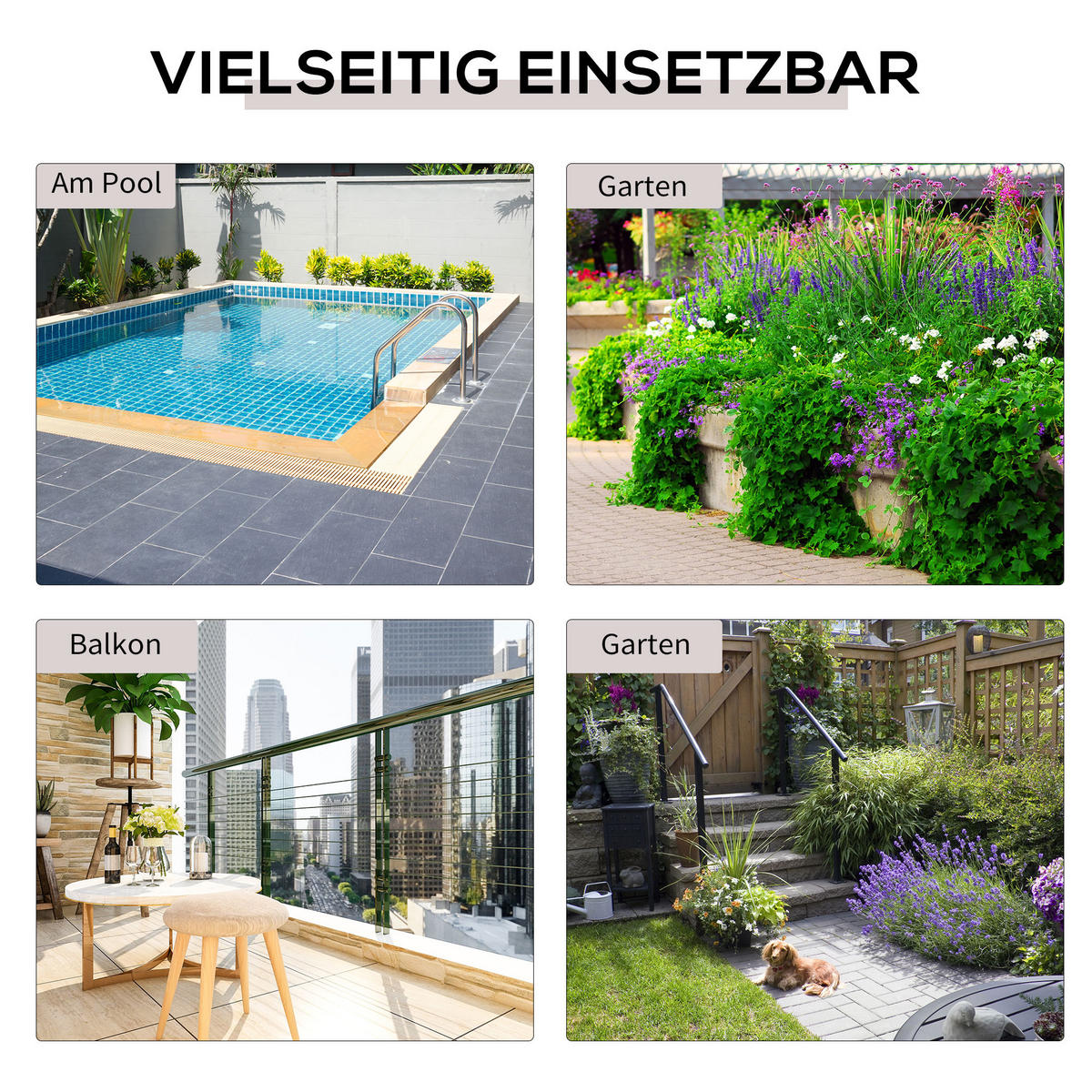 GARTENKLAPPTISCH, Braun, Stahl, PE-Rattan - Braun, Kunststoff (40/40/40cm) - Outsunny