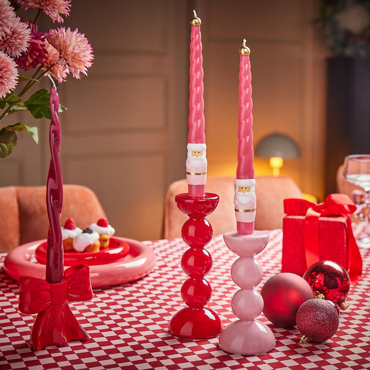 KERZENHALTER Holy Moly - Rot, Keramik (7/19/7cm) - Butlers