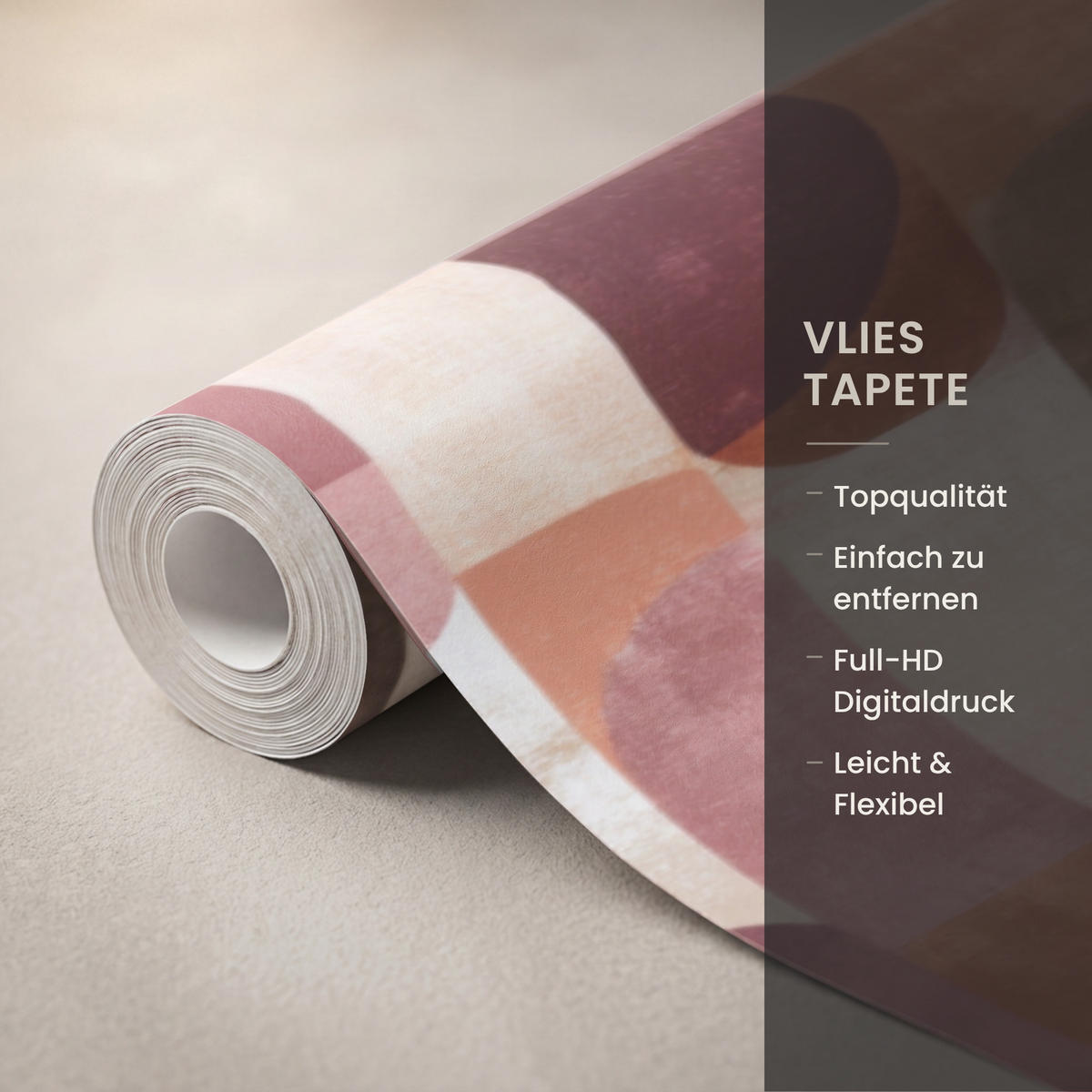 TAPETE - Geometrie - Modern - Retro - 350x280 cm - Multicolor, Papier (350/280cm) - OnlyWow