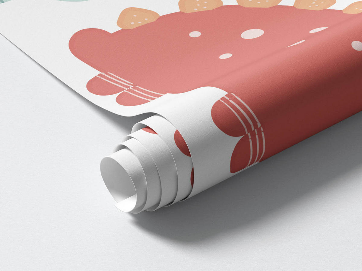 WANDAUFKLEBER 100x153cm - Die Welt der Dinosaurier - Multicolor, Kunststoff (100/153/0.1cm) - Wallfluent