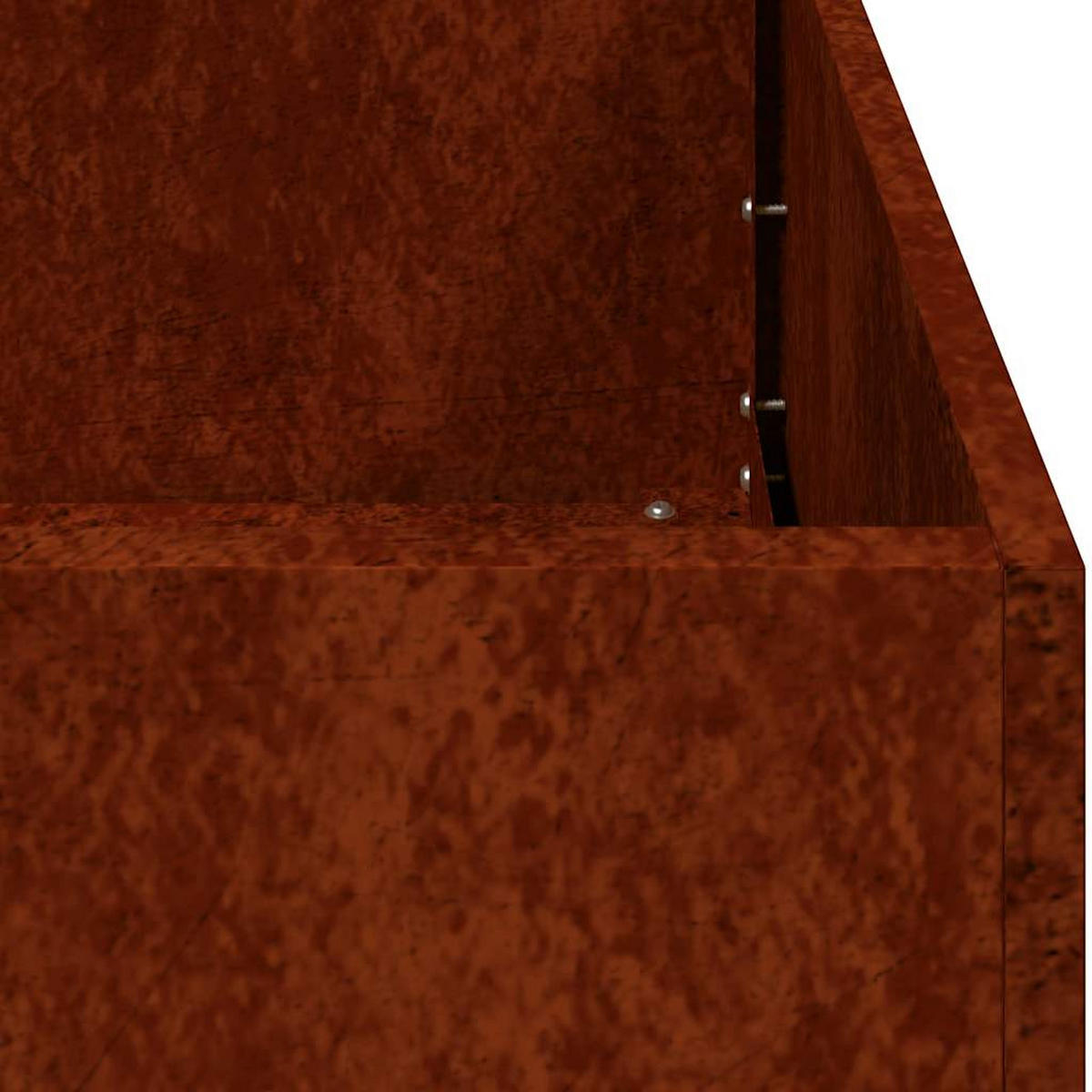 PFLANZKÜBEL Rostig 360/40/40 Cm Wetterfester Stahl - Rostfarben, Metall (40/40/360cm) - vidaXL