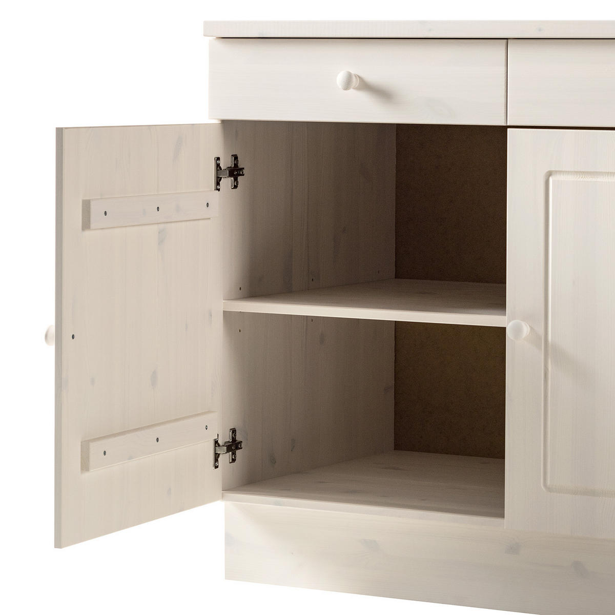 UNTERSCHRANK - Kiefer massiv - Kieferfarben, Holz (100/85/60cm) - home24