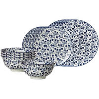 BASIC-SET Royal Sakura blau-weiß 12er Set - Blau/Weiß, Keramik (1/1/1cm) - Ritzenhoff Breker