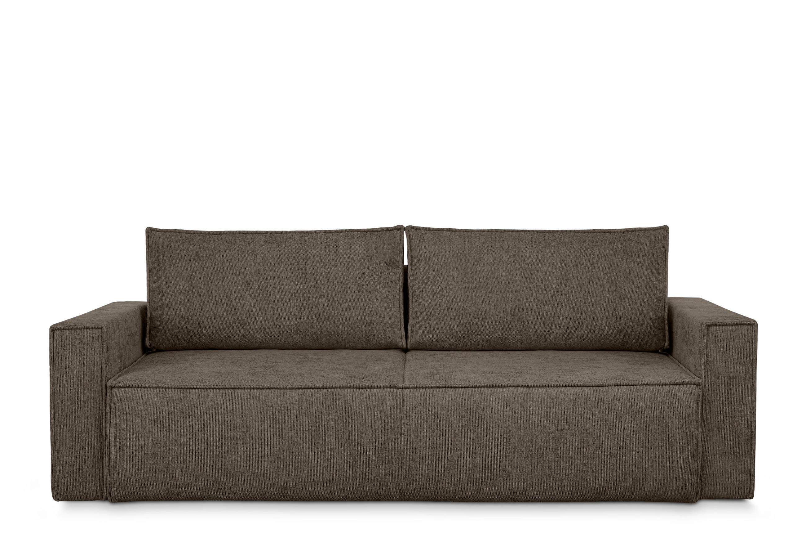 3-SITZER-SOFA NAPI II mit Schlaffunktion, braun - Braun, Textil (228/89/101cm) - KONSIMO®
