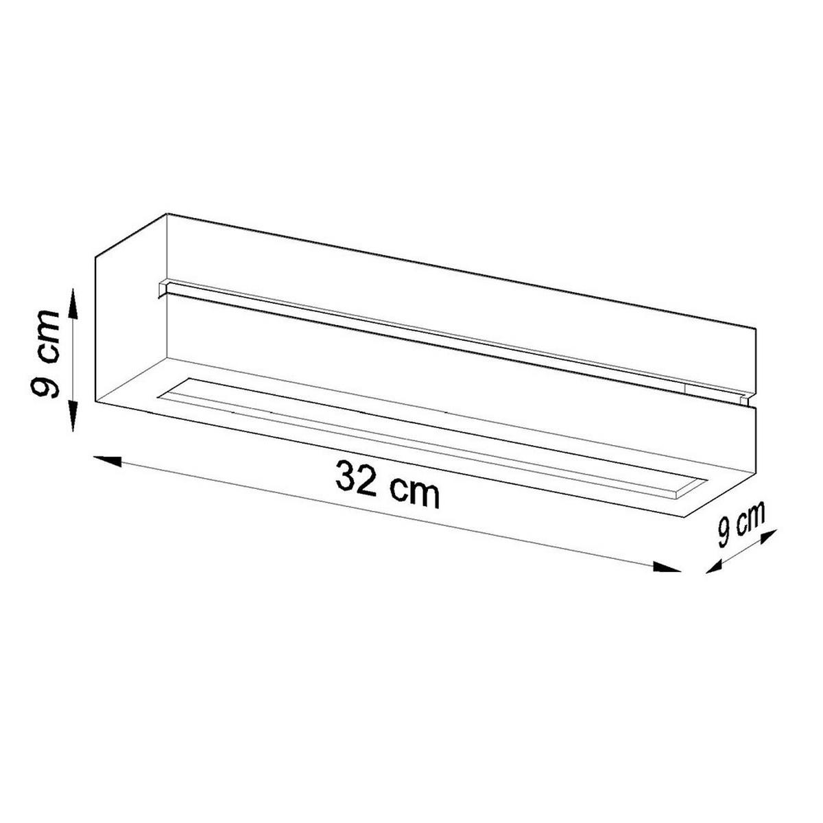WANDLEUCHTE Keramik Weiß Up & Down - Weiß, Keramik (9/9/32cm)