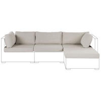 OUTDOOR-KISSENBEZUG-SET Beige Sano - Beige, Textil (76/76cm) - Beliani